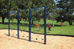 Horizontal Outdoor Playground Climbing Wall- Clear or Grey