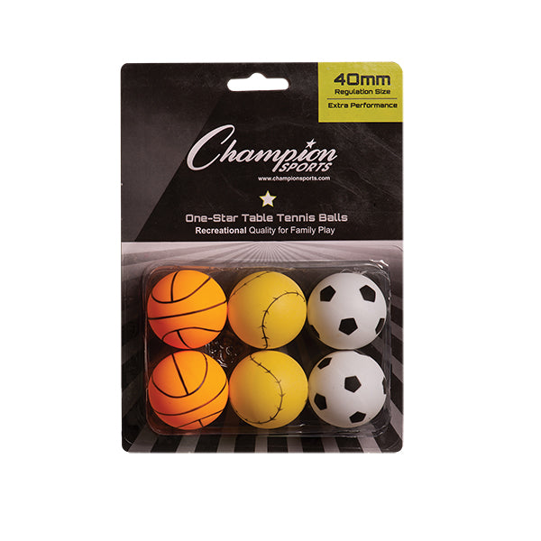 1 Star Table Tennis 6/Sports Pack