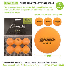 3 Star Tournament Table Tennis