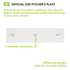 Official Size Pitcher's Plate