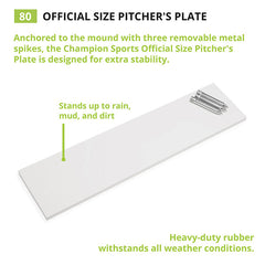 Official Size Pitcher's Plate