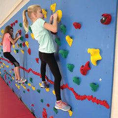Horizontal Indoor Climbing Wall- Blue, Red or Green