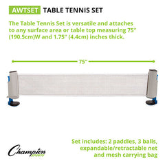 Anywhere Table Tennis Set