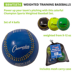 Weighted Training Baseball Set of 4