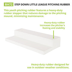 Step Down Youth Pitching Rubber