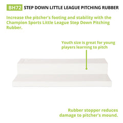 Step Down Youth Pitching Rubber