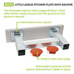 Youth Pitcher's Plate W/Anchor