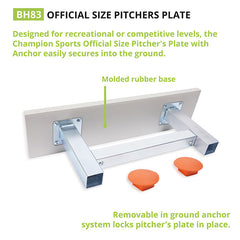 Official Size Pitchers Plate w/Anchor