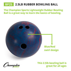 2.5 lb Rubber Bowling Ball