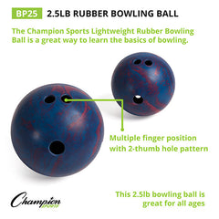 2.5 lb Rubber Bowling Ball