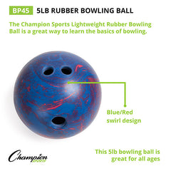 5 lb Rubber Bowling Ball