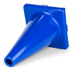 12 Inch High Visibility Flexible Vinyl Cone Blue