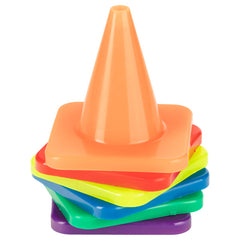 High Visibility Flexible Vinyl Cone Set/6