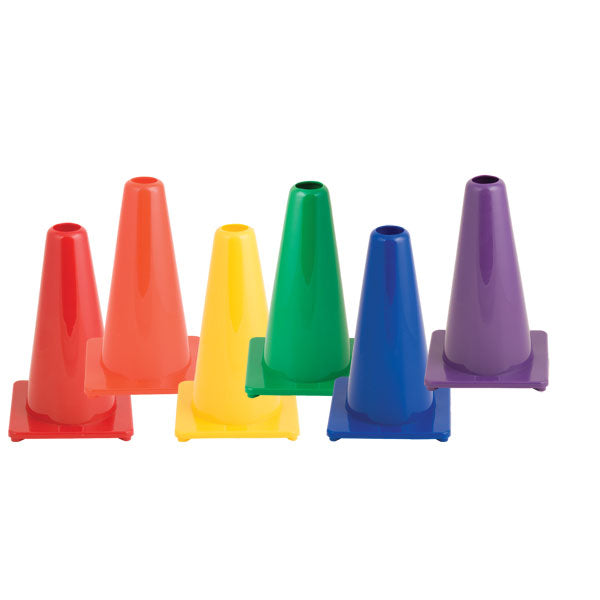 High Visibility Flexible Vinyl Cone Set/6