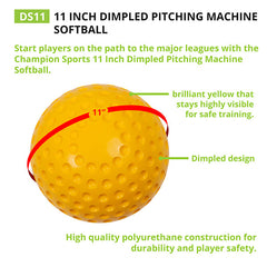Dimpled Pitching Machine Softball