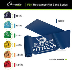 10 LB Resistance Therapy/Exercise Flat Band Blue