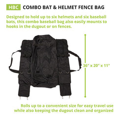 Combo Bat & Helmet Fence Bag