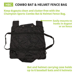 Combo Bat & Helmet Fence Bag