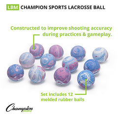 Lacrosse Ball Multi-Colored