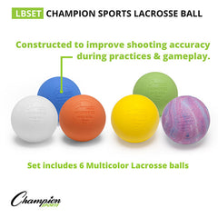 Lacrosse Ball 6 Color Set