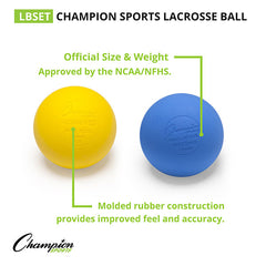 Lacrosse Ball 6 Color Set