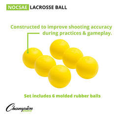 Lacrosse Ball Set of 6