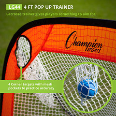 4 FT Lacrosse Pop Up Target Trainer