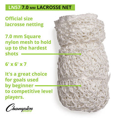 7 mm Official Size Lacrosse Net