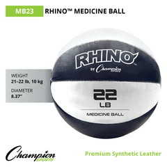 22 LB Rhino Leather Medicine Ball