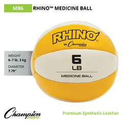 6 LB Rhino Leather Medicine Ball