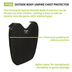 Outside Body Umpire Chest Protector