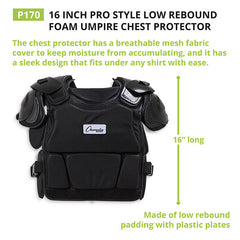 Pro Style Low Rebound Foam Chest Protector