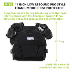 Pro Style Low Rebound Foam Chest Protector