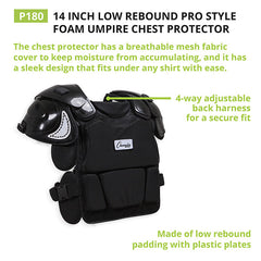 Pro Style Low Rebound Foam Chest Protector