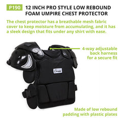 Pro Style Low Rebound Foam Chest Protector