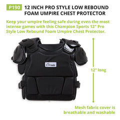 Pro Style Low Rebound Foam Chest Protector