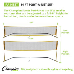 14 FT Rhino Port-A-Net Set