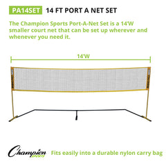 14 FT Rhino Port-A-Net Set