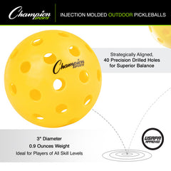 Injection Molded Outdoor Pickleball Set