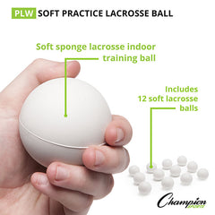 Soft Practice Lacrosse Ball White