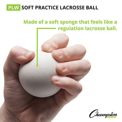 Soft Practice Lacrosse Ball White