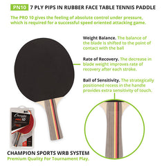 7 Ply Pips In Rubber Face Table Tennis Paddle