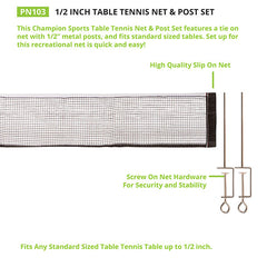 .5 Inch Table Tennis Net & Post