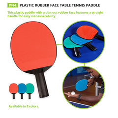 Rubber Face Plastic Table Tennis Paddle