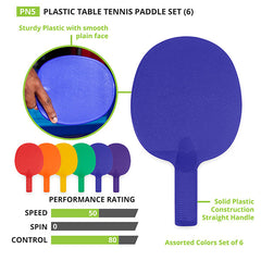 Plastic Table Tennis Paddle