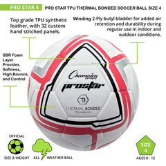 Prostar Soccer Ball Size