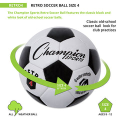 Retro Soccer Ball Size 4