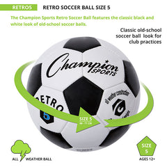 Retro Soccer Ball Size 5