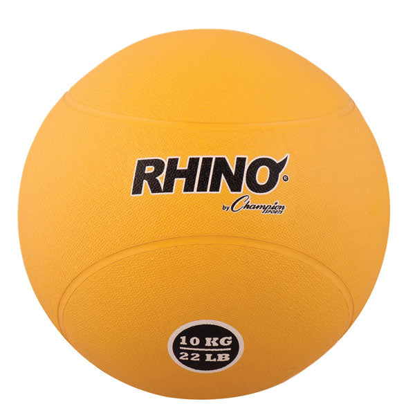 10 Kilo Rubber Medicine Ball Yellow