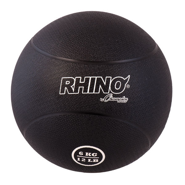 6 Kilo Rubber Medicine Ball Black